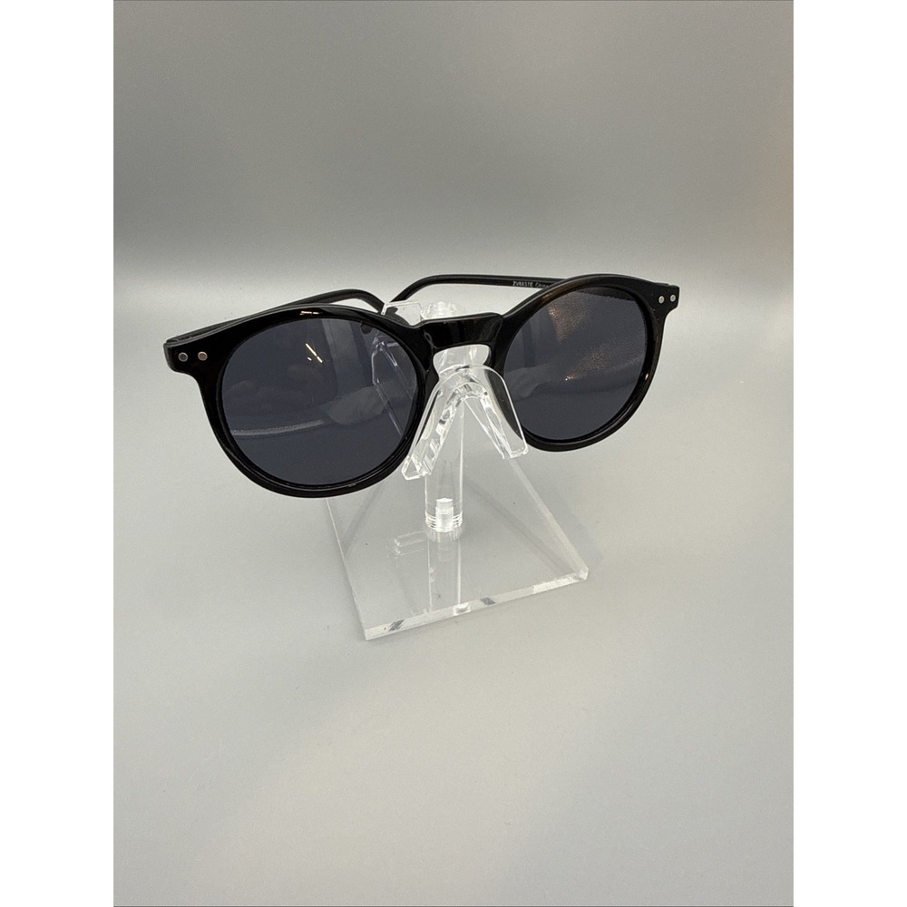 Zero UV 1920's P3 Dapper Vintage Inspired Black Round Sunglasses ZV8637E